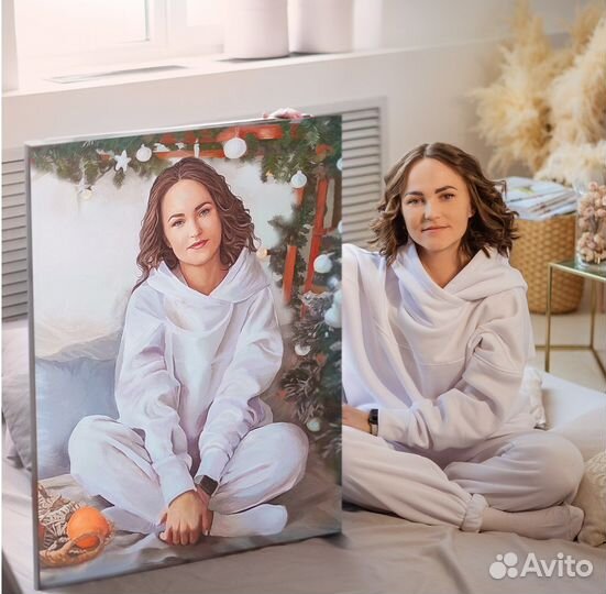 Портреты по фото маслом на холсте