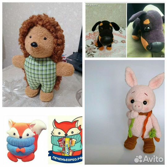 Мягкие игрушки на заказ. Пошив игрушек по фото