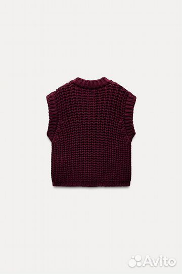 Жилет вязанный женский Zara
