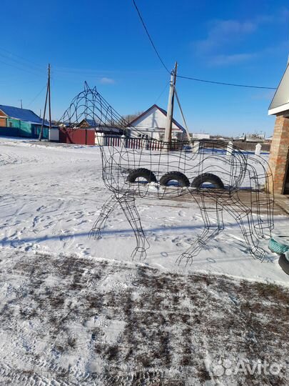 Новогодняя Фигура из проволоки