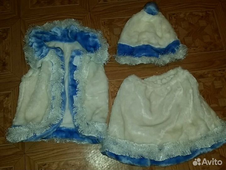 Костюм снегурочки детский на 2-4 лет