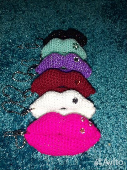 Брелок - губы (поцелуй )