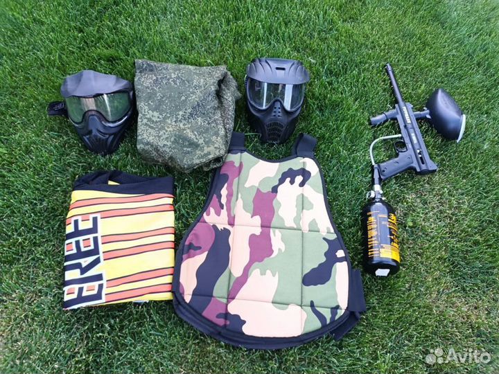 Полный набор для пейтбола в отличном состоянии