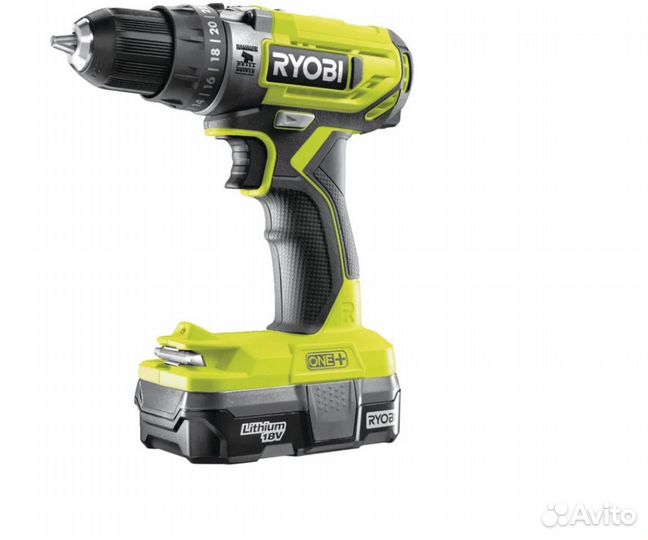 Аккумуляторная дрель-шуруповерт ONE+,18В ryobi R18