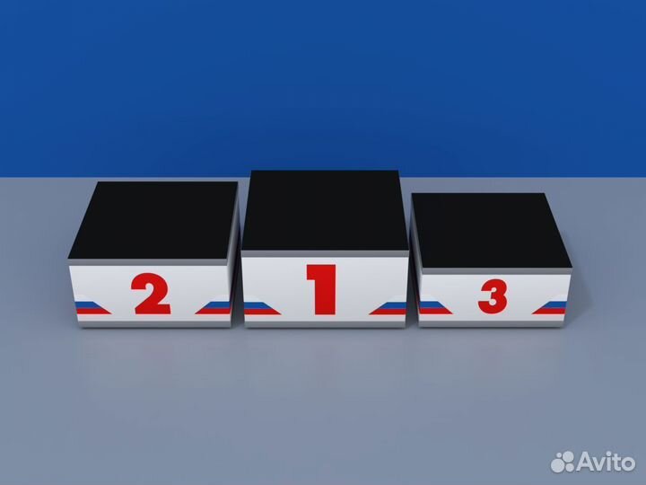 Пьедестал награждения Матрешка 612х612мм (квадрат)