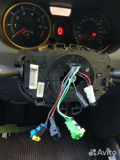 Ремонт подрулевого шлейфа на рено меган