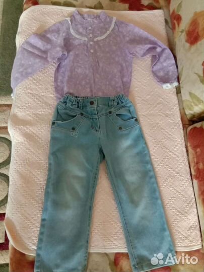 Вещи на девочку пакетом на 3-4 года (98-104)