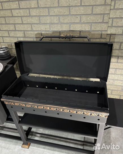 Мангальный комплекс с печью для казана