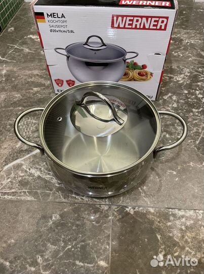 Кастрюля нержавейка новая 3,6л