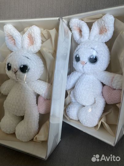 Мягкая игрушка на заказ. Зайка ручной работы