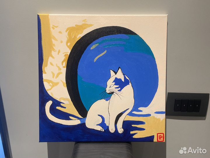 Картина «Японская кошка»