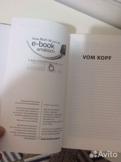 Книга-Роман на немецком языке Новая