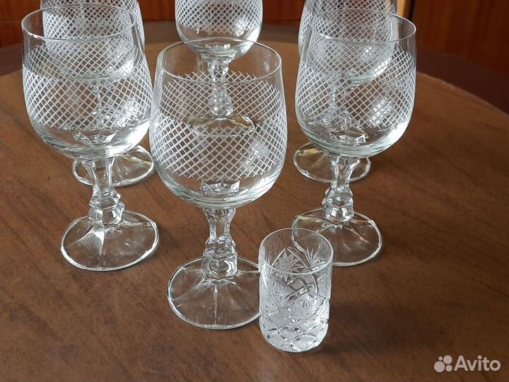 Фужеры/бокалы хрустальные ссср, новые