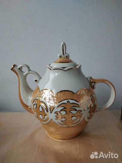 Сервиз, доливочный чайник, сахарница, комплект