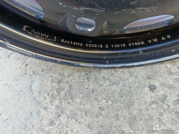 Диски R 14 штамповка, три штуки. VAG