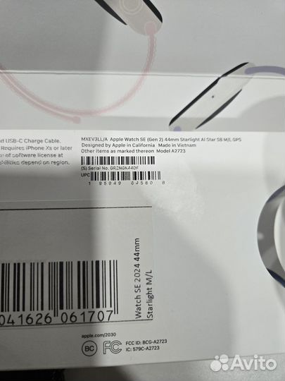 Часы apple watch se2 44 2024