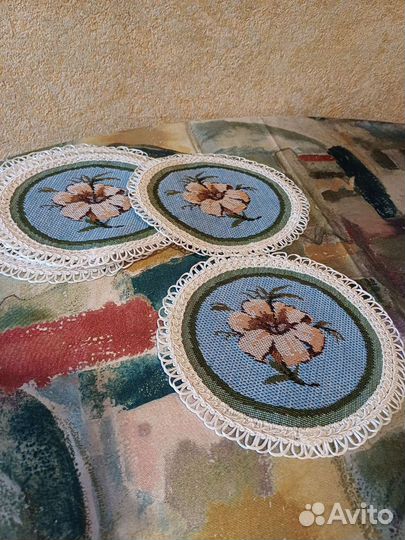 Салфетки на стол круглые