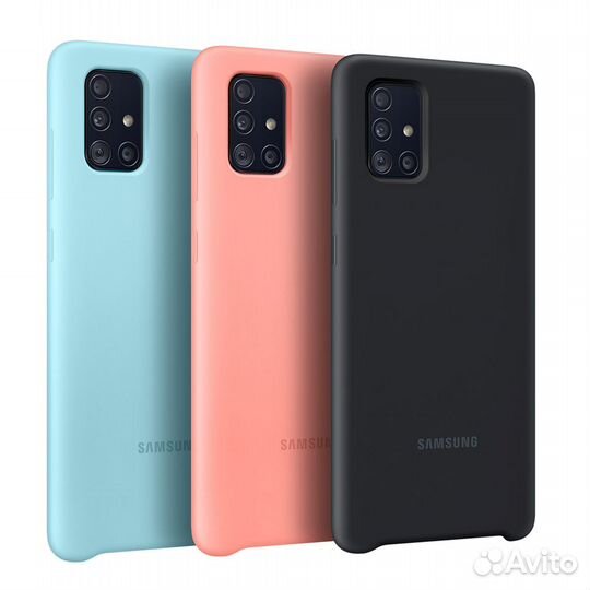 Чехол Silicone Case для Samsung A71