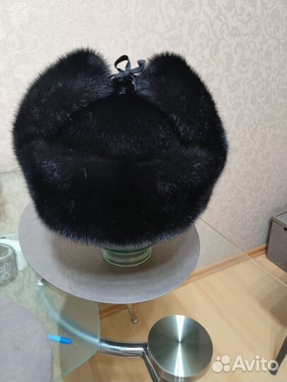 Норковая шапка мужская ушанка размер 58