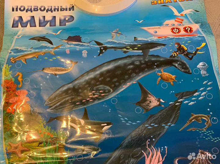 Звуковой плакат «Подводный мир» серии Знаток