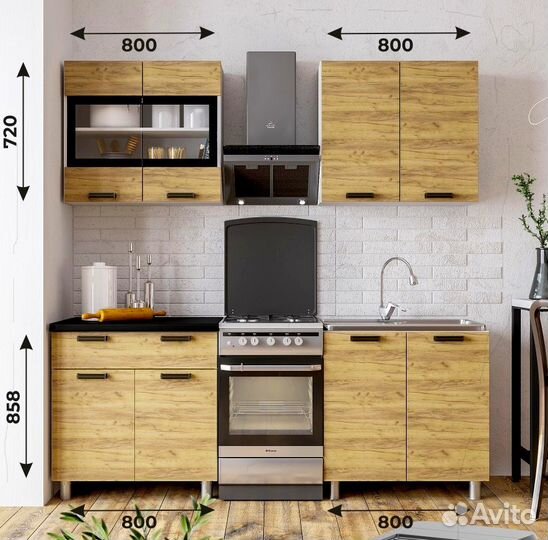 Современная кухня 1.6м в наличии