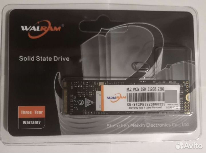 Жесткий диск ssd Walram nvme m2 512 gb