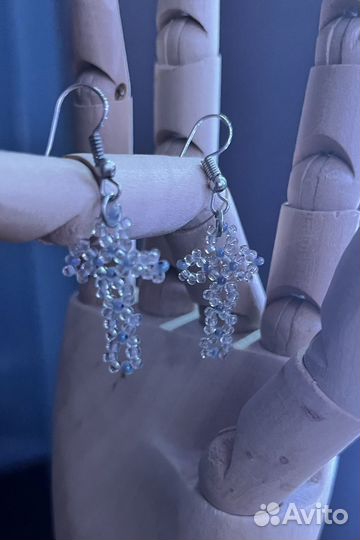 Кольца, серьги из бисера