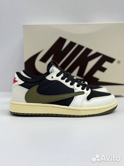 Кроссовки nike air jordan 1 low travis scott