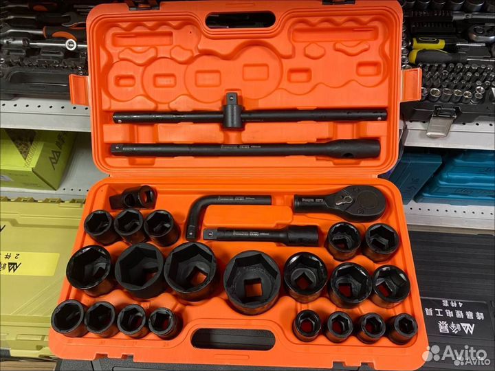 Набор ударных головок с трещоткой Камазиста