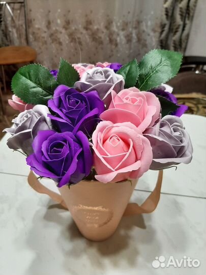 Наборы композиций цветов из мыла