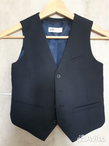 Жилет школьный Hm р 128-134. Рубашка р 134