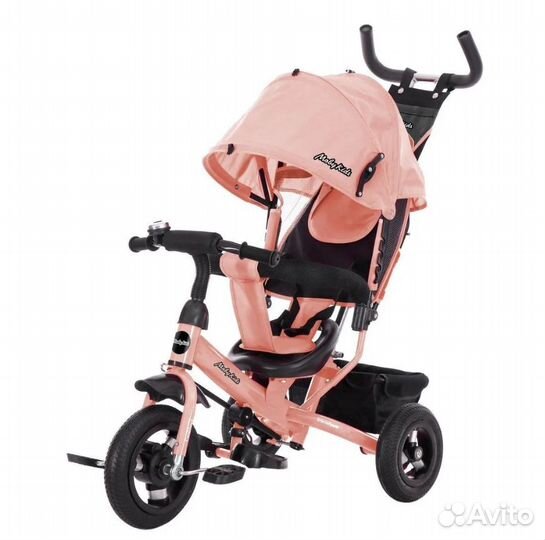 Детский велосипед 3кол Air 10/8 Moby Kids Розовый