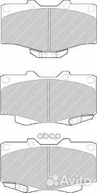 Колодки тормозные перед toyota land cruiser PRA
