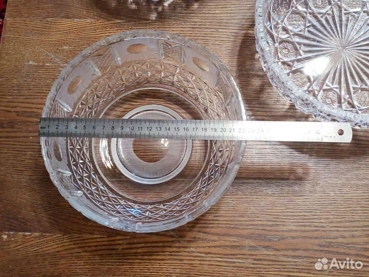 Салатница хрустальная СССР