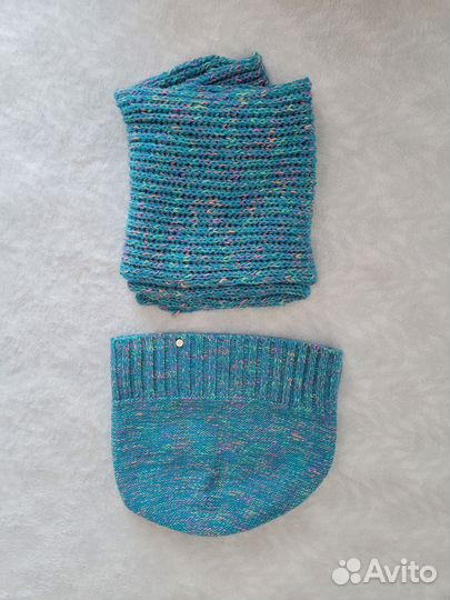 Комплект шапка и шарф женские