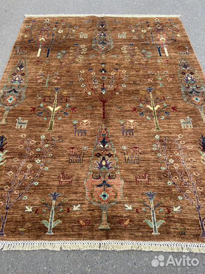 Ковер новый ручная работа.Шерстяной Афганский