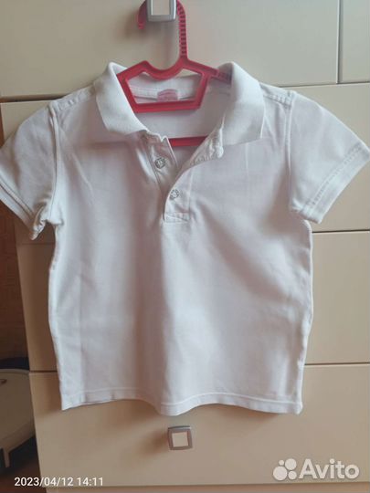 Футболка поло белая Ostin