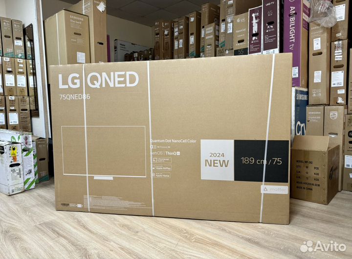 Новый LG Qned 75 75qned86t6a 120Гц 2024