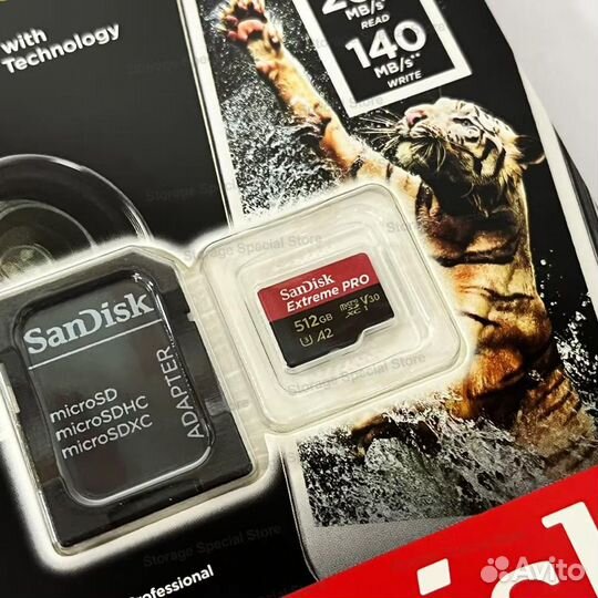 Карта памяти SanDisk Extreme PRO 512 GB