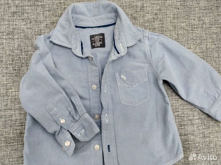 Рубашки на мальчика 80, 86, lindex, zara, hm