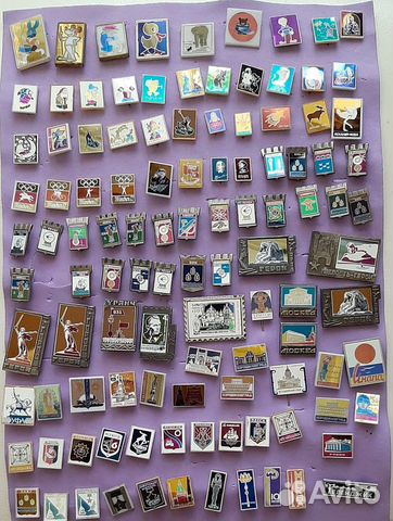 Значки зеркальные 110 штук