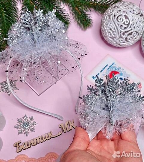 Новогодняя корона Снежинка