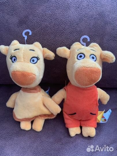 Оранжевая корова мягкие игрушки