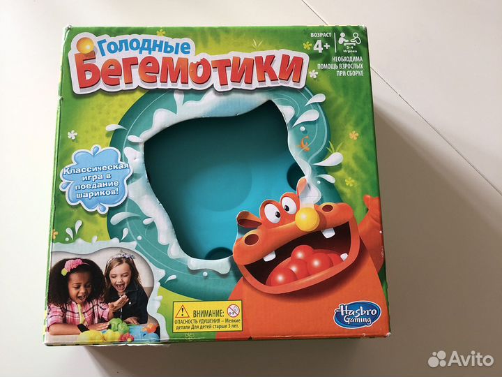 Настольная игра голодные бегемотики Hasbro