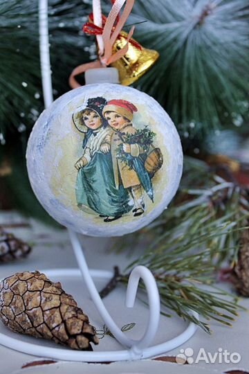 Ёлочные игрушки елочные шары ручной работы