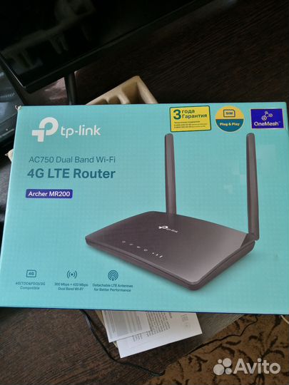 Роутер TP-Link Archer MR200 4G с sim картой