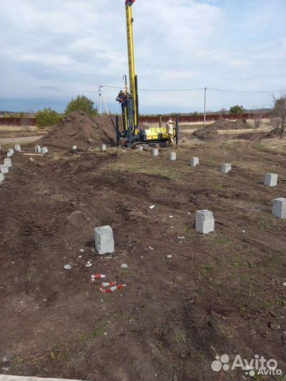 Жб сваи / Реконструкция фундамента / Забивные сваи