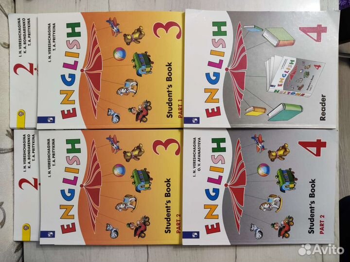 Учебники по английскому языку Верещагина 2-5 класс