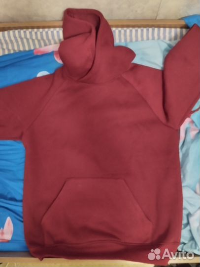 Толстовка бордовая