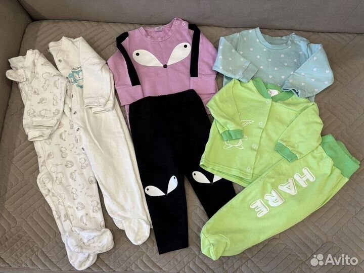 Вещи пакетом для девочки 68-74